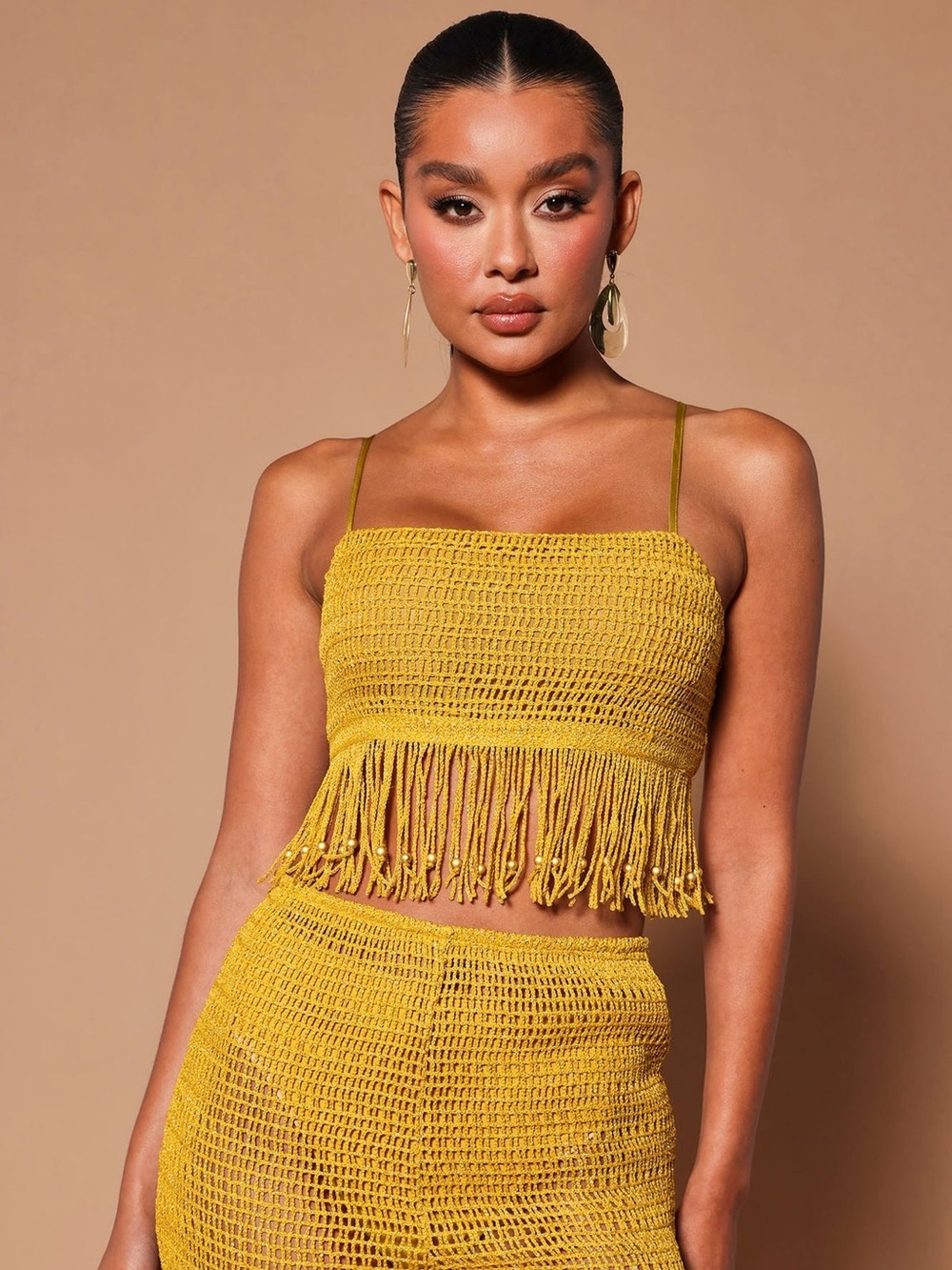 Fashion Nova Nova Luxe  Set Bohemian Dreams Crochet Crop Top & Pants Size S/M - Picture 2 of 13